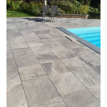 Terrassklinker Kvarts Gr� - 20 mm Granitkeramik | Klinkerd�ck